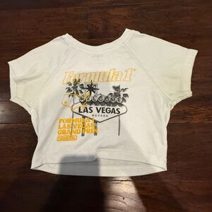 PacSun Formula 1 Las Vegas Kids T-Shirt - White and Yellow